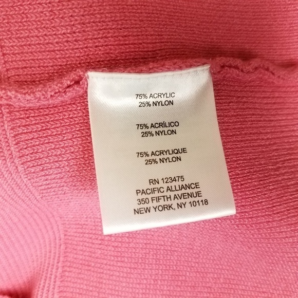 NEW Ellen Tracy S Ribbed Knit Pullover Sweater in Pink - Picture 8 of 8